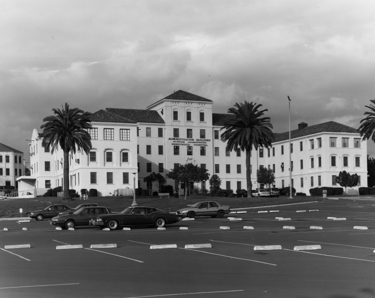 The facade of the VA's Neuropsychiatric Hospital.