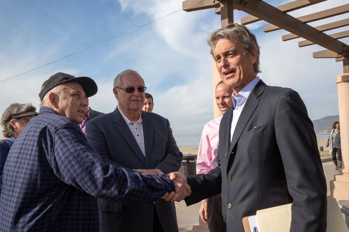 Bobby Shriver, the former mayor of Santa Monica who spent years fighting for veteran housing in West Los Angeles, in Los Angeles on Jan. 21, 2014.