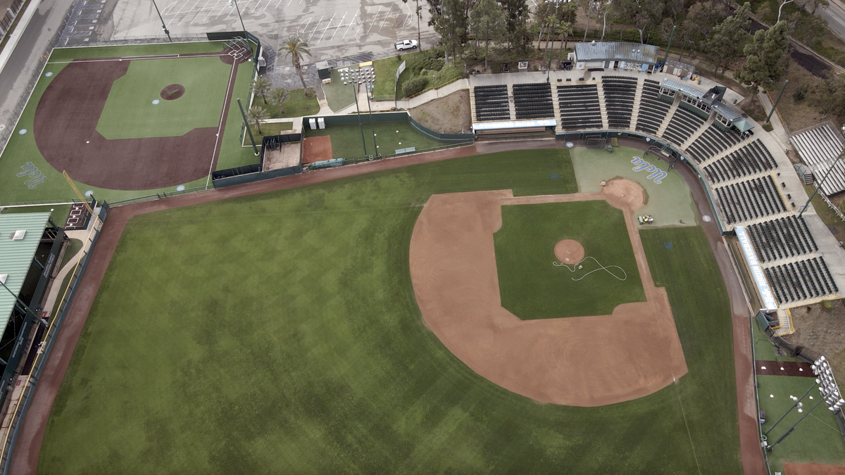 UCLA constructed a practice field next to the Jackie Robinson Stadium on VA property.