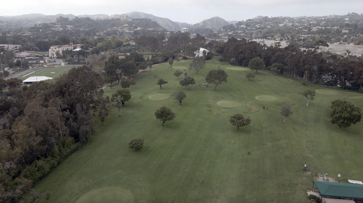 A view of the Heroes Golf Course on the northern tip of the West Los Angeles VA.